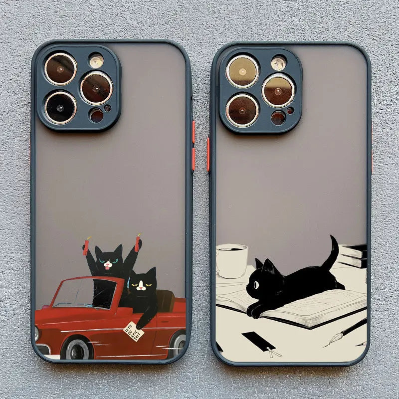iPhone Funny Daily Live Cat Case