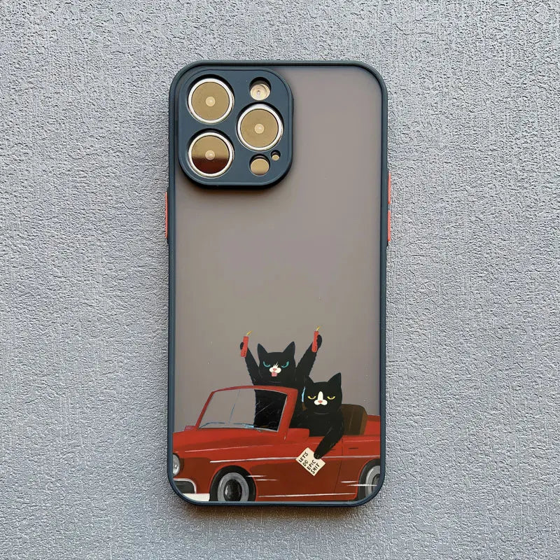 iPhone Funny Daily Live Cat Case
