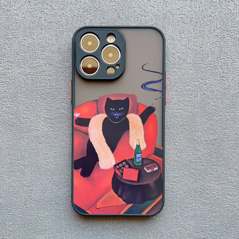 iPhone Funny Daily Live Cat Case