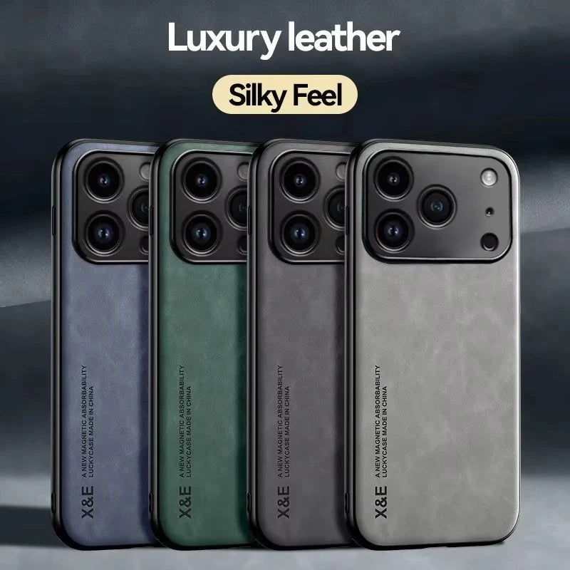 iPhone Leather Case Green