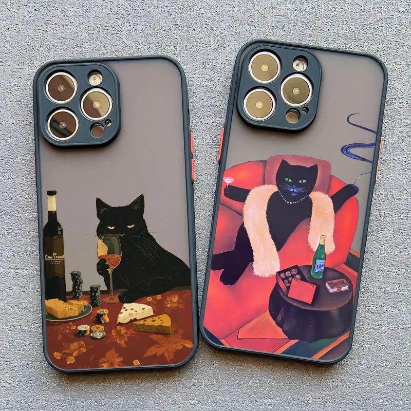 iPhone Funny Daily Live Cat Case