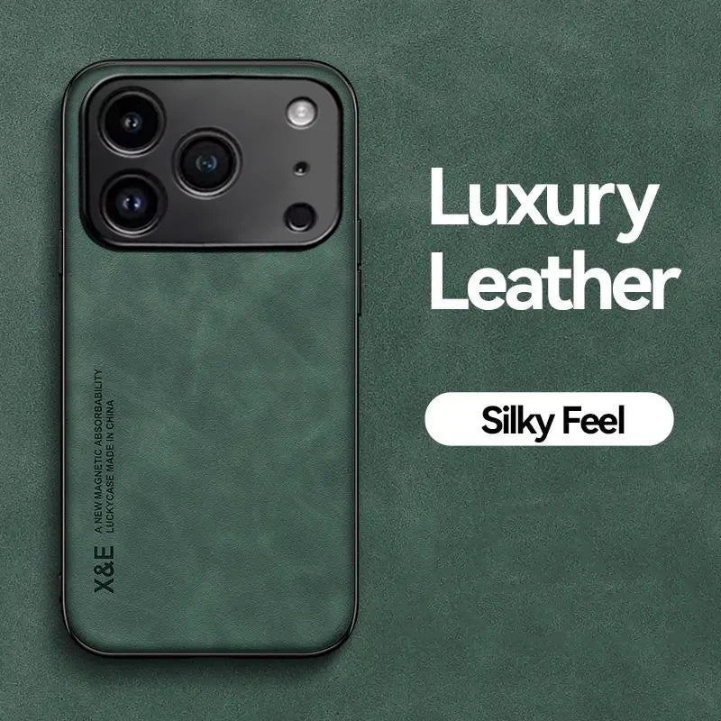 iPhone Leather Case Green