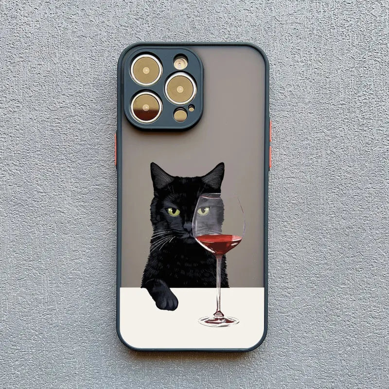 iPhone Funny Daily Live Cat Case