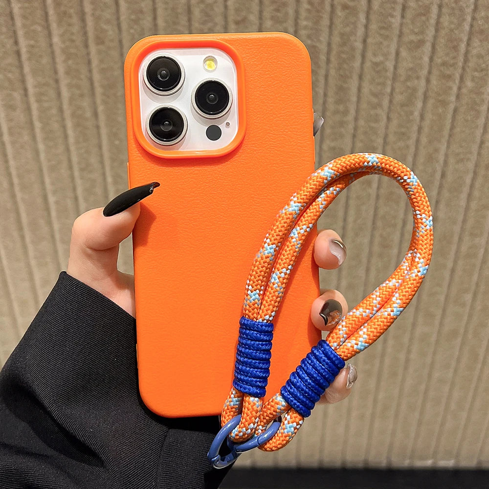 iPhone Leather Strap Case