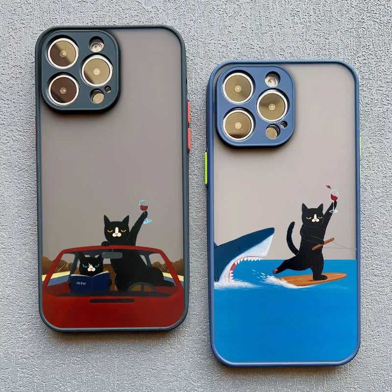 iPhone Funny Daily Live Cat Case