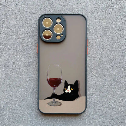 iPhone Funny Daily Live Cat Case