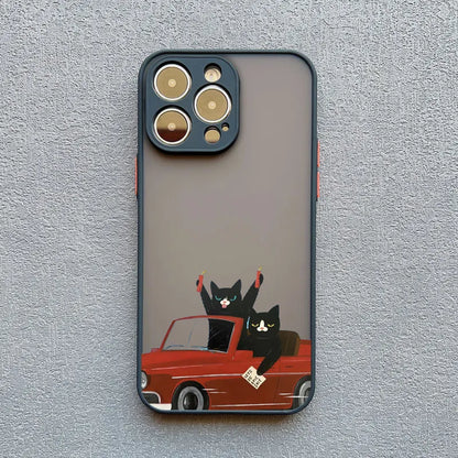 iPhone Funny Daily Live Cat Case
