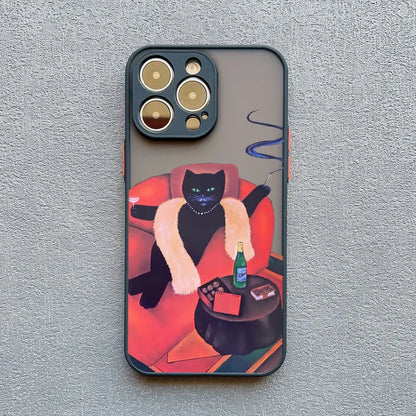 iPhone Funny Daily Live Cat Case