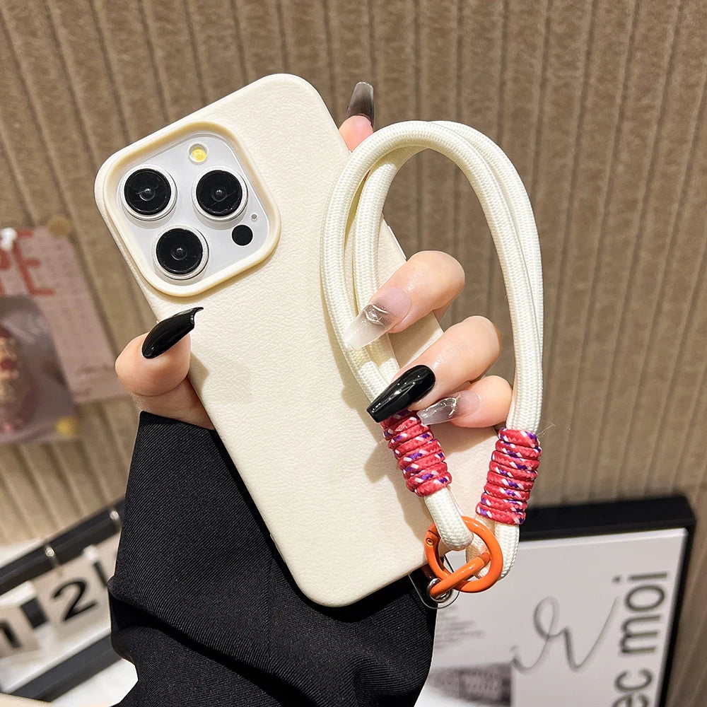 iPhone Leather Strap Case