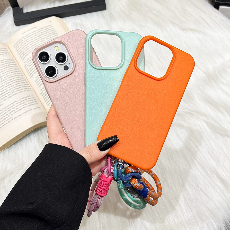 iPhone Leather Strap Case