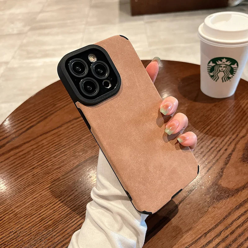 iPhone Matte Leather Case