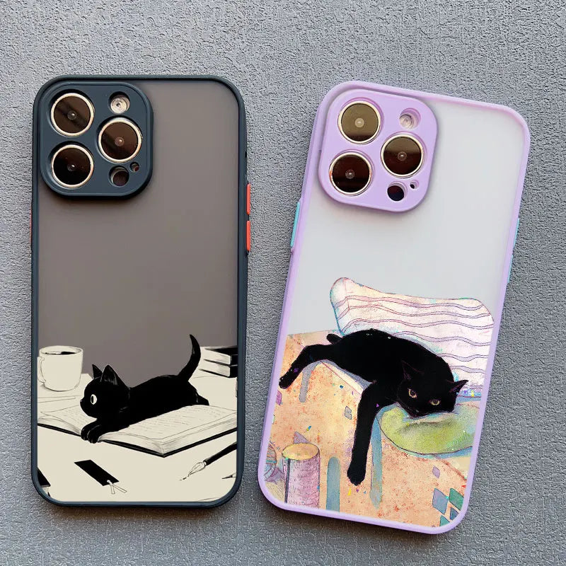 iPhone Funny Daily Live Cat Case