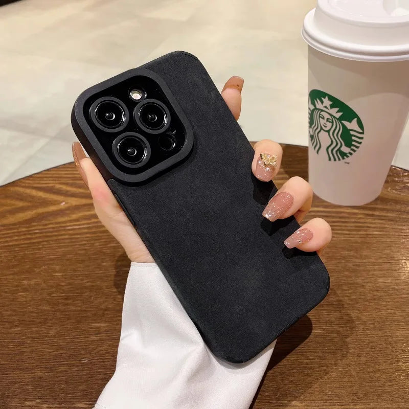 iPhone Matte Leather Case