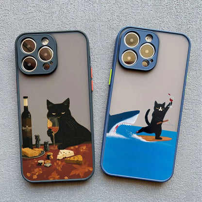 iPhone Funny Daily Live Cat Case