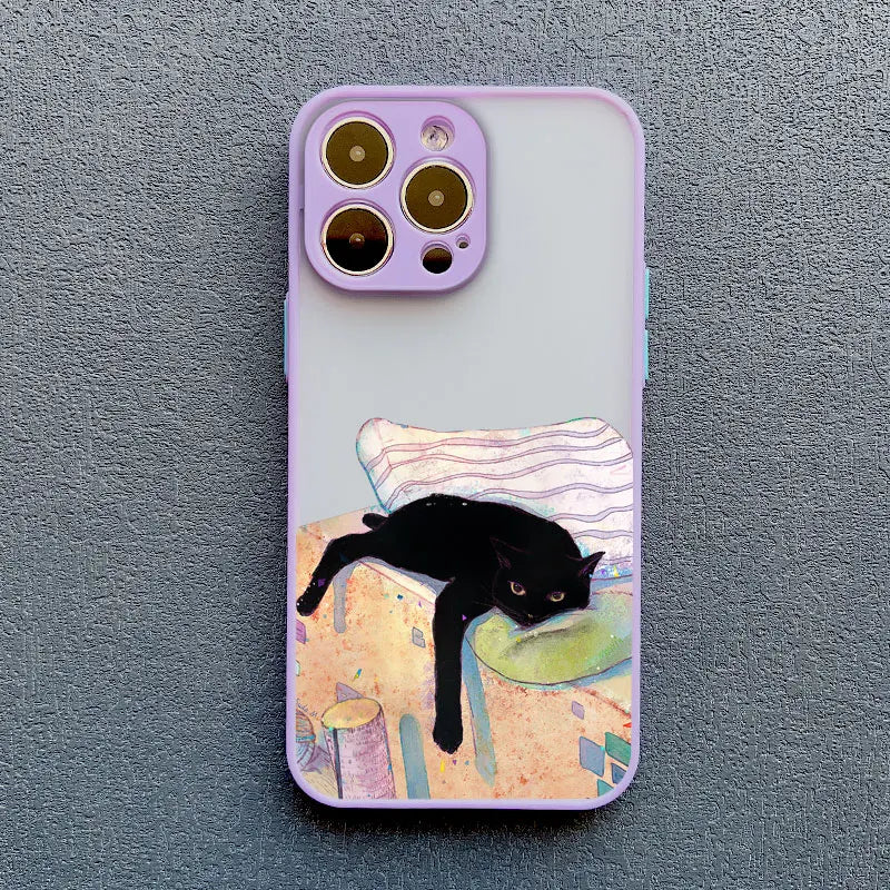 iPhone Funny Daily Live Cat Case