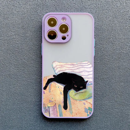 iPhone Funny Daily Live Cat Case