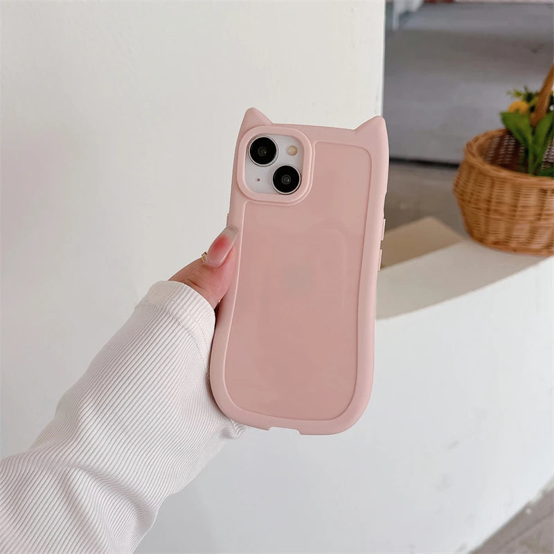 iPhone Cute 3D Kitten Ear Case