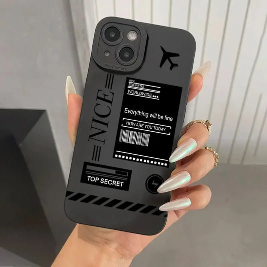 iPhone Travel Nice Black Case