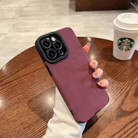 iPhone Matte Leather Case