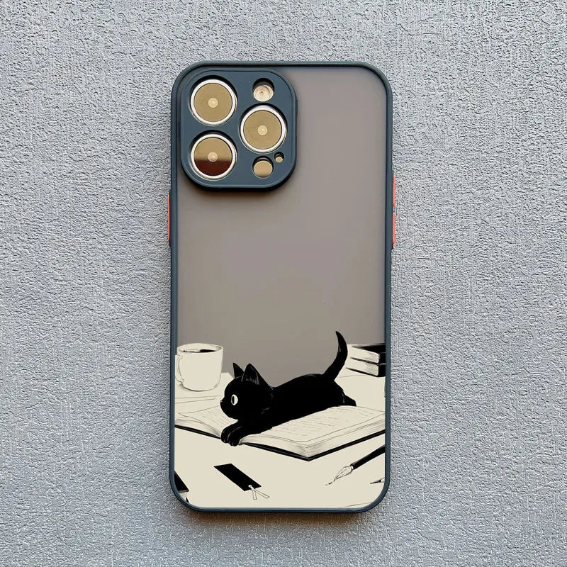iPhone Funny Daily Live Cat Case