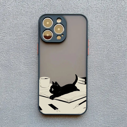 iPhone Funny Daily Live Cat Case