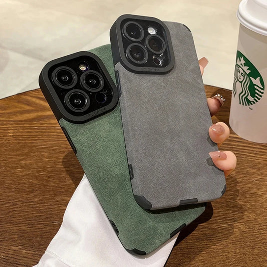 iPhone Matte Leather Case
