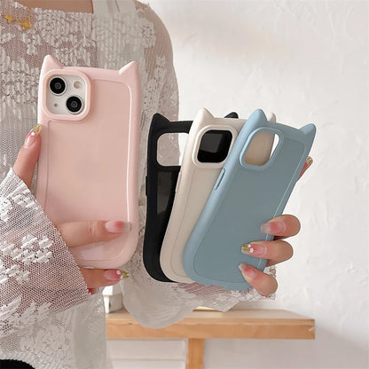 iPhone Cute 3D Kitten Ear Case