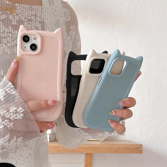 iPhone Cute 3D Kitten Ear Case