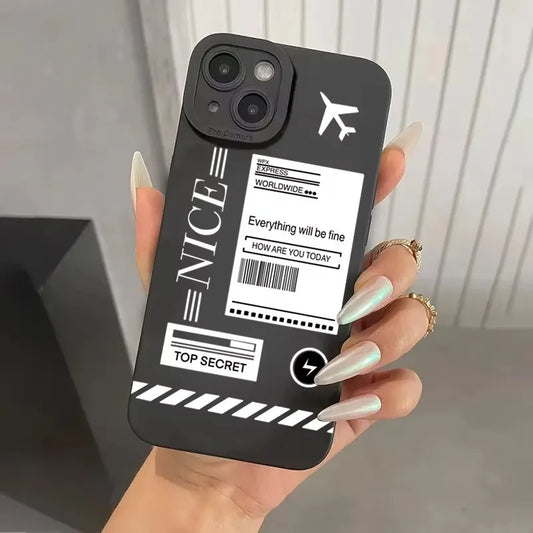 iPhone Travel Nice White Case