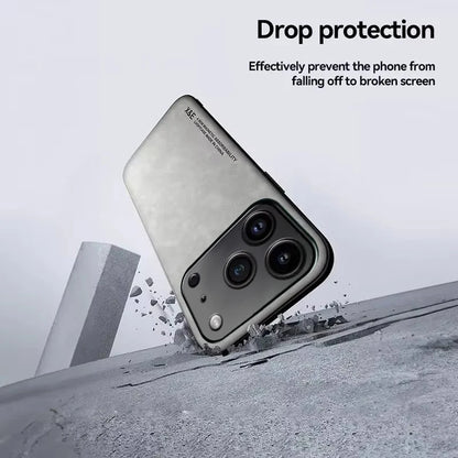 iPhone Leather Case Gray