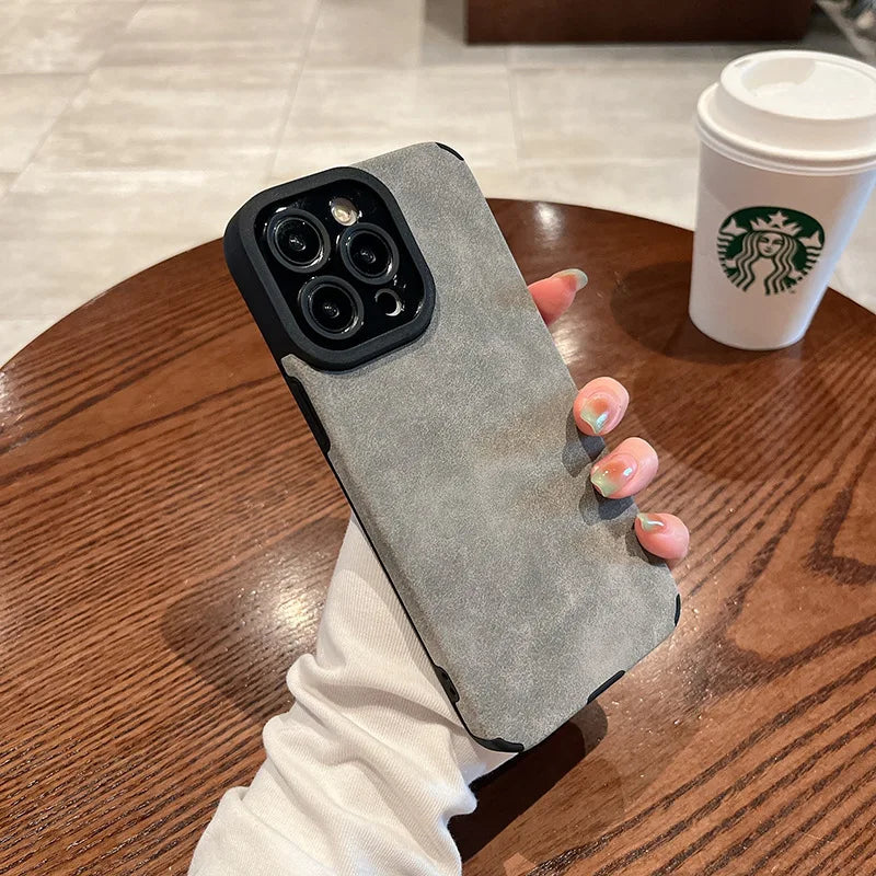 iPhone Matte Leather Case