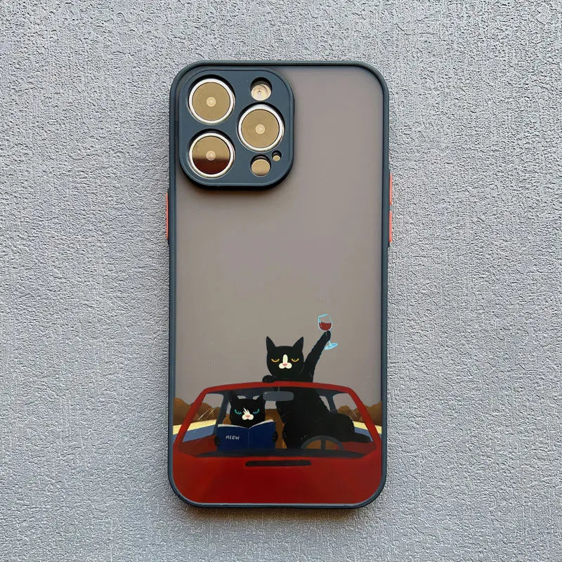 iPhone Funny Daily Live Cat Case