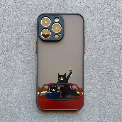 iPhone Funny Daily Live Cat Case