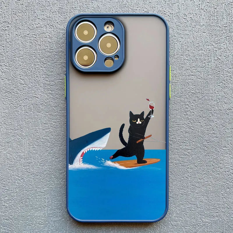 iPhone Funny Daily Live Cat Case